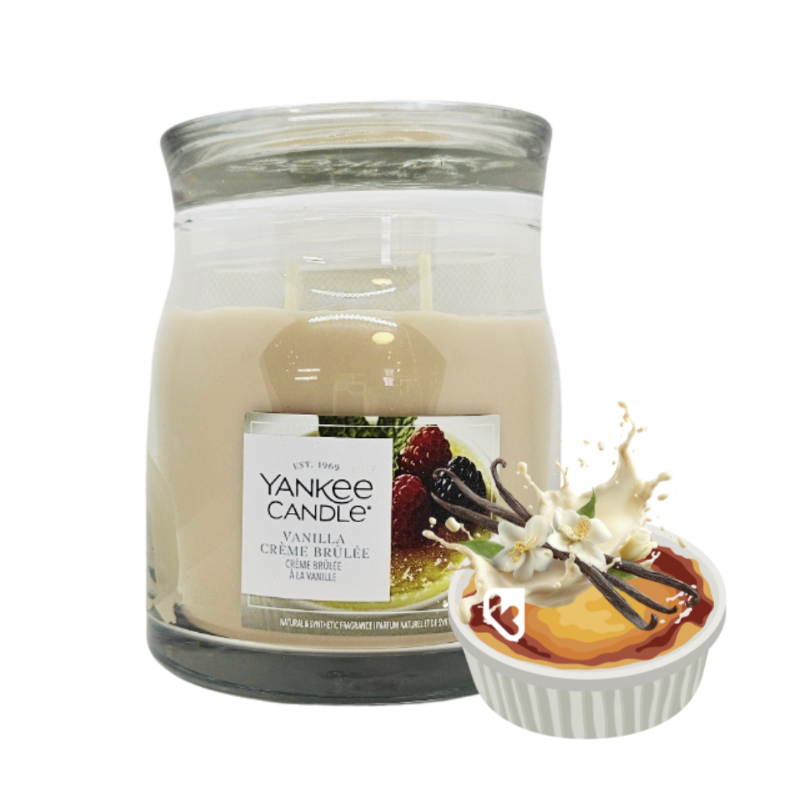 Crème brûlée à la vanille - Moyenne Jarre - YANKEE CANDLE