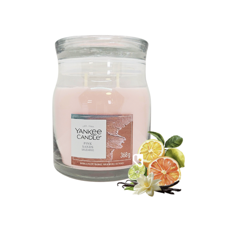 SABLES ROSES - MOYENNE JARRE - YANKEE CANDLE