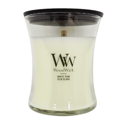 Teck blanc - Moyenne Jarre - Bougie WOODWICK