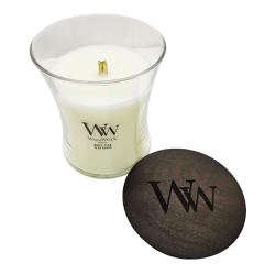 Teck blanc - Moyenne Jarre - Bougie WOODWICK