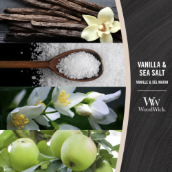 Vanille & Sel marin - Moyenne Jarre - Bougie WOODWICK