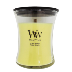 YUZU ET VÉTIVER - Bougie Moyenne Jarre - WOODWICK