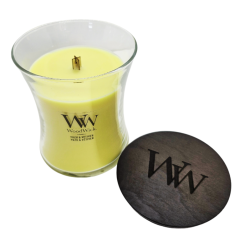 YUZU ET VÉTIVER - Bougie Moyenne Jarre - WOODWICK