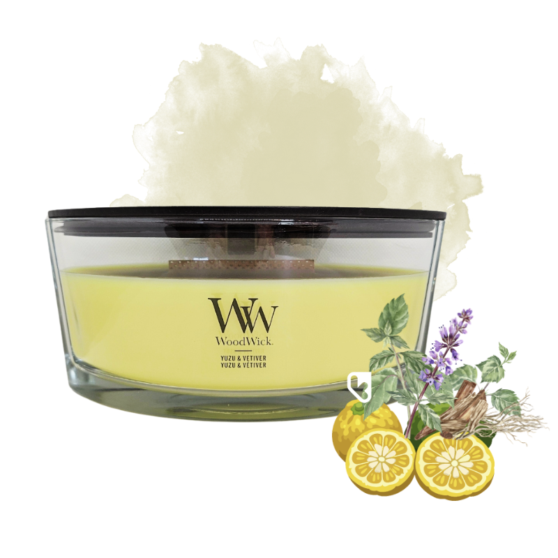 Yuzu & Vétiver - Bougie Ellipse - WOODWICK