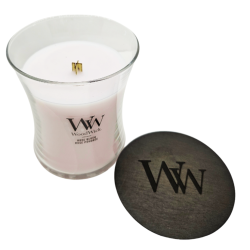Rose poudrée - Bougie Moyenne Jarre - WOODWICK