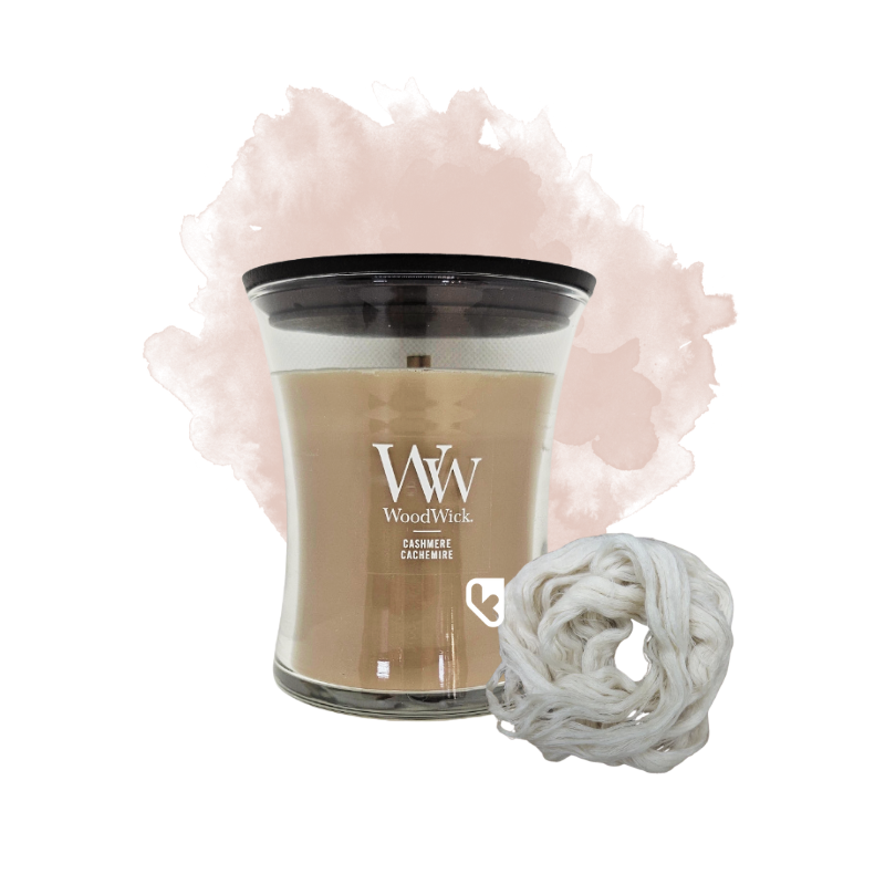 Cachemire - Moyenne Jarre - Bougie WOODWICK