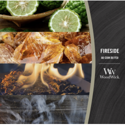 Au Coin du Feu - Bougie Moyenne Jarre - WOODWICK