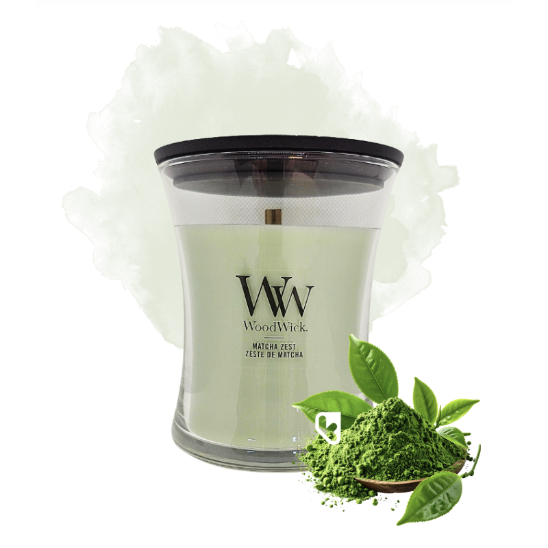 Zeste de Matcha - Bougie Moyenne Jarre - WOODWICK