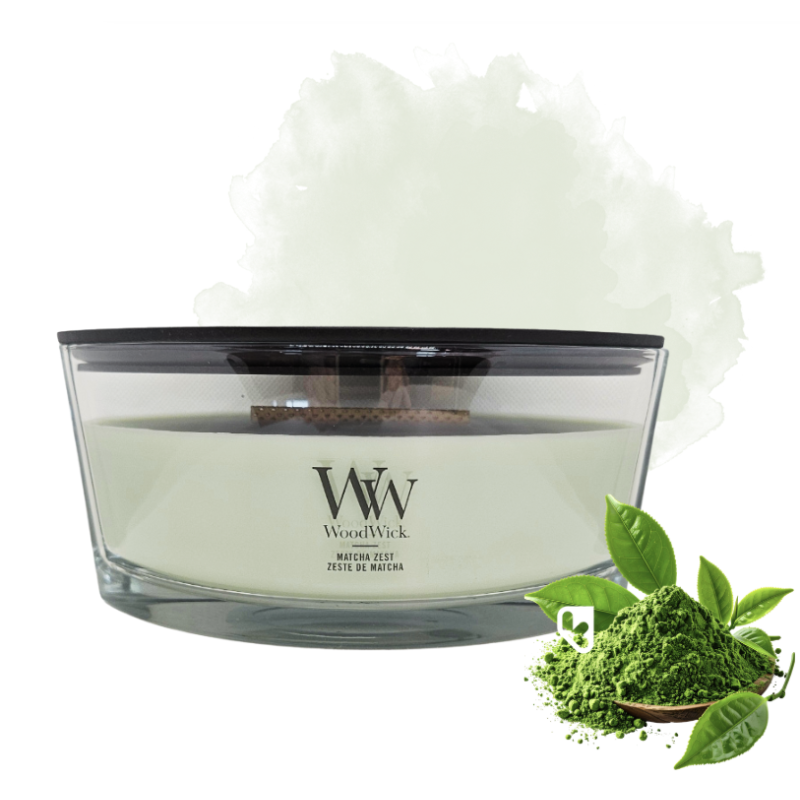 Zeste de Matcha - Bougie Ellipse - WOODWICK