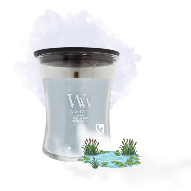 Brume du Lac - Bougie Moyenne Jarre - WOODWICK