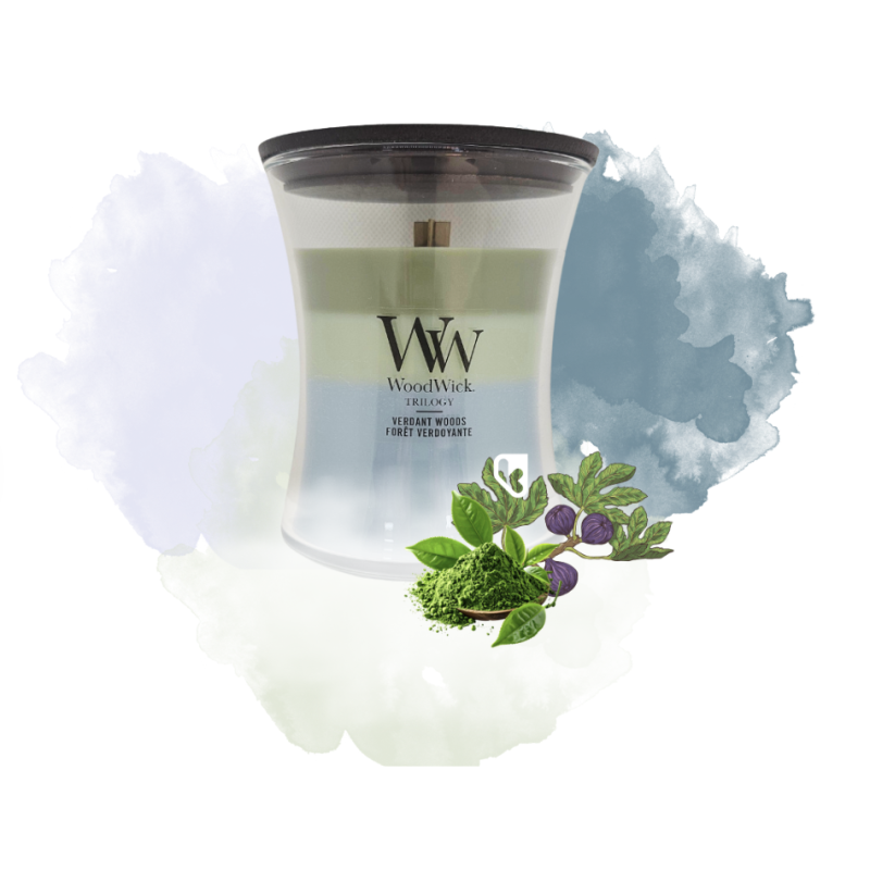 Forêt verdoyante - Bougie Moyenne Jarre TRILOGY - WOODWICK