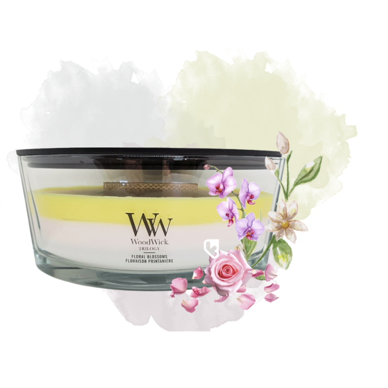 Floraison printanière - Bougie Ellipse Trilogy - WOODWICK