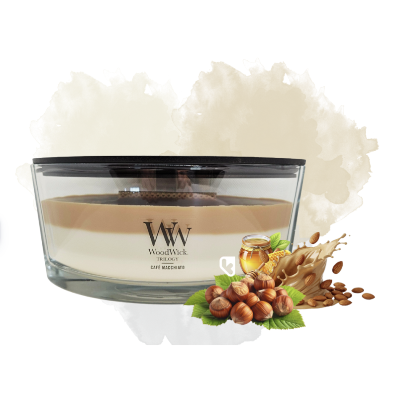 Café Macchiato - Bougie Ellipse Trilogy - WOODWICK