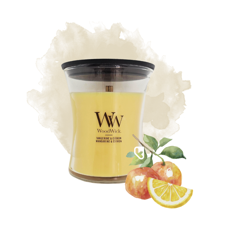 Mandarine & Citron - Bougie Moyenne Jarre - WOODWICK