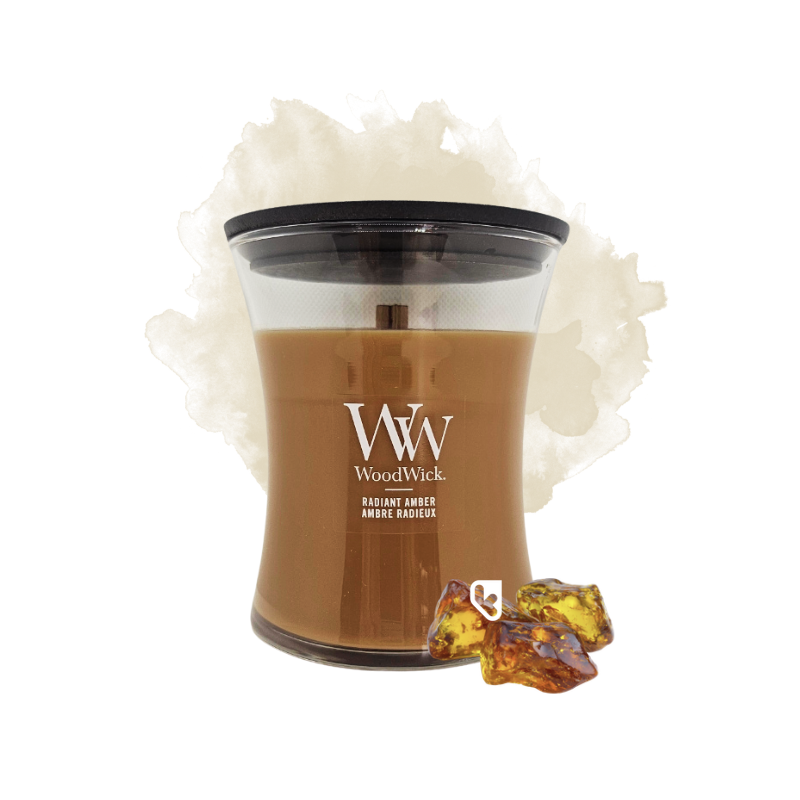 Ambre radieux - Bougie Moyenne Jarre - WOODWICK