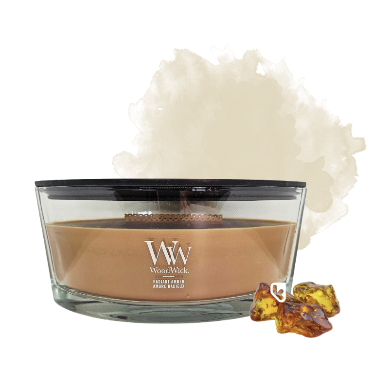 Ambre radieux - Bougie Ellipse - WOODWICK