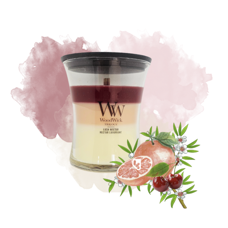 Nectar luxuriant - Bougie Moyenne Jarre TRILOGY - WOODWICK