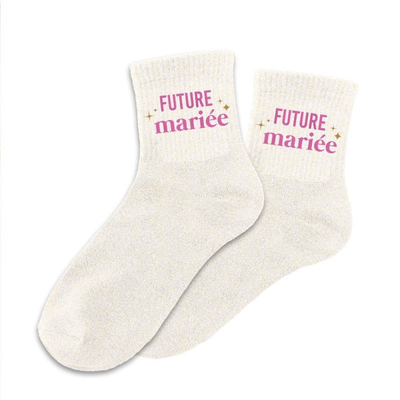 Chaussettes à paillettes - Future Mariée