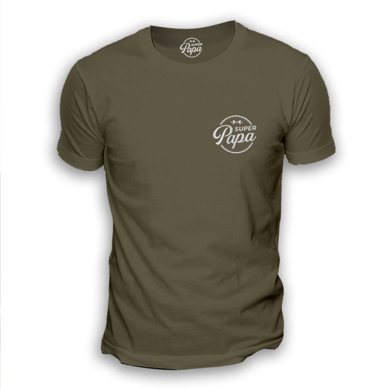 T-shirt brodé - Super Papa - Taille XL