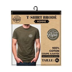 T-shirt brodé - Super Papa - Taille XL
