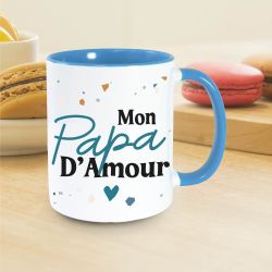Mug bleu - Mon Papa d'amour