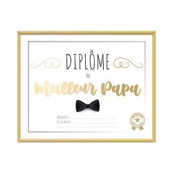 Cadre Diplôme - Meilleur Papa