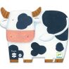 PUZZLE SILHOUETTE - LA VACHE À LA FERME - 24 PIÈCES - DJECO