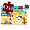 PUZZLE SILHOUETTE - LA VACHE À LA FERME - 24 PIÈCES - DJECO