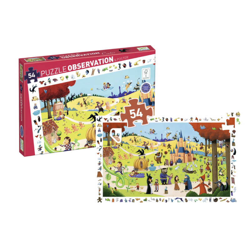 Contes - Puzzle d'Observation - 54 Pièces - DJECO