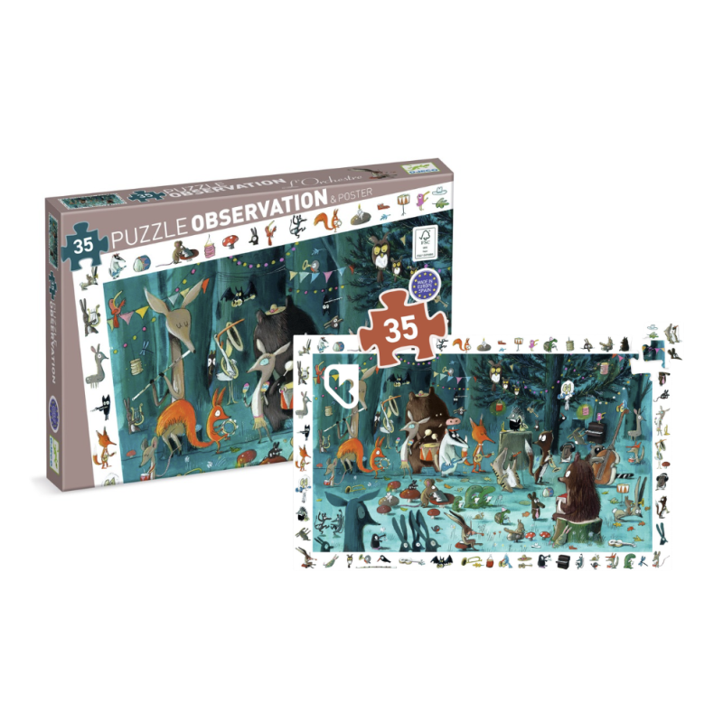 L'Orchestre - Puzzle d'Observation -35 Pièces - DJECO