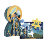 PUZZLE SILHOUETTE - LE CHEVALIER DE LA PLEINE LUNE - 36 PIÈCES - DJECO