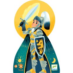 PUZZLE SILHOUETTE - LE CHEVALIER DE LA PLEINE LUNE - 36 PIÈCES - DJECO