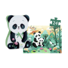 Léo Le Panda - Puzzle Silhouette 24 Pièces - DJECO