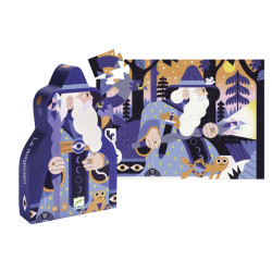 Puzzle Silhouette - Le Magicien au sceau de Cristal - 36 Pièces - DJECO