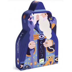 Puzzle Silhouette - Le Magicien au sceau de Cristal - 36 Pièces - DJECO