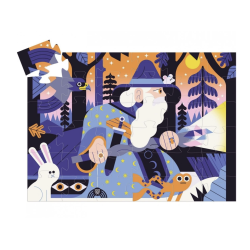 Puzzle Silhouette - Le Magicien au sceau de Cristal - 36 Pièces - DJECO