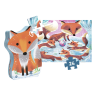 Ginger, petit renard - Puzzle silhouette - 24 Pièces - DJECO