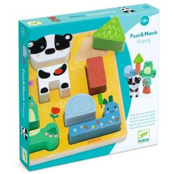 Puzz & Match happy - Puzzle relief - DJECO