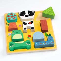 Puzz & Match happy - Puzzle relief - DJECO