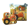 Le Tracteur - Puzzle Silhouette - 16 Pièces - DJECO