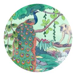 Jungle indienne - Puzzle silhouette - 54 Pièces - DJECO