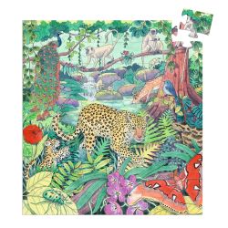 Jungle indienne - Puzzle silhouette - 54 Pièces - DJECO
