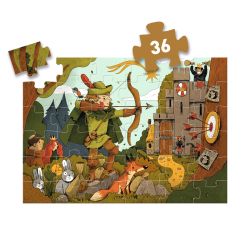 Robin des Bois - Puzzle silhouette - 36 PIÈCES - DJECO