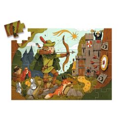 Robin des Bois - Puzzle silhouette - 36 PIÈCES - DJECO