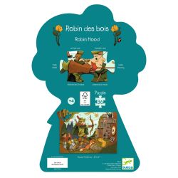 Robin des Bois - Puzzle silhouette - 36 PIÈCES - DJECO