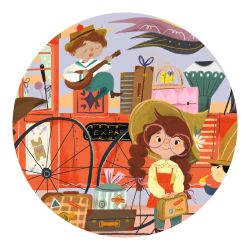 Le Voyage de Mia - Puzzle silhouette - 36 PIÈCES - DJECO