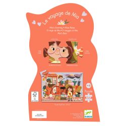Le Voyage de Mia - Puzzle silhouette - 36 PIÈCES - DJECO