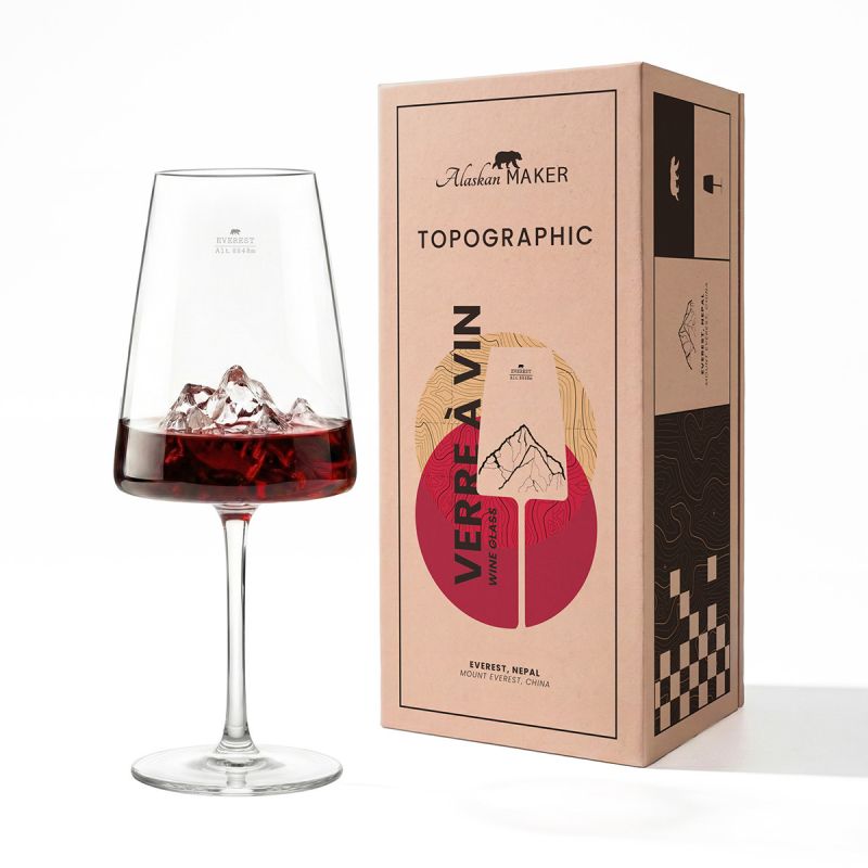 COFFRET VERRE À VIN - MONT EVEREST - ALASKAN MAKER