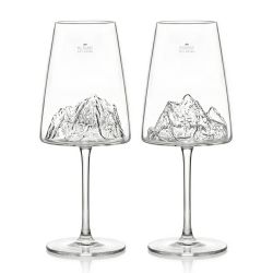 COFFRET DE 2 VERRES À VIN - MONTS BLANC et EVEREST - ALASKAN MAKER