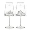 COFFRET DE 2 VERRES À VIN - MONTS BLANC et EVEREST - ALASKAN MAKER